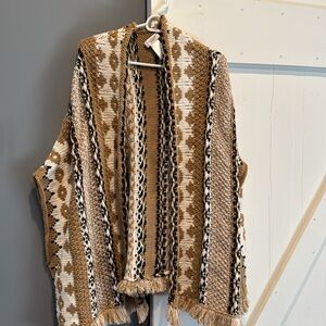 Cocogio- Beautiful Italian Poncho Sweater, One Size Fits All.  NWOT, never worn.